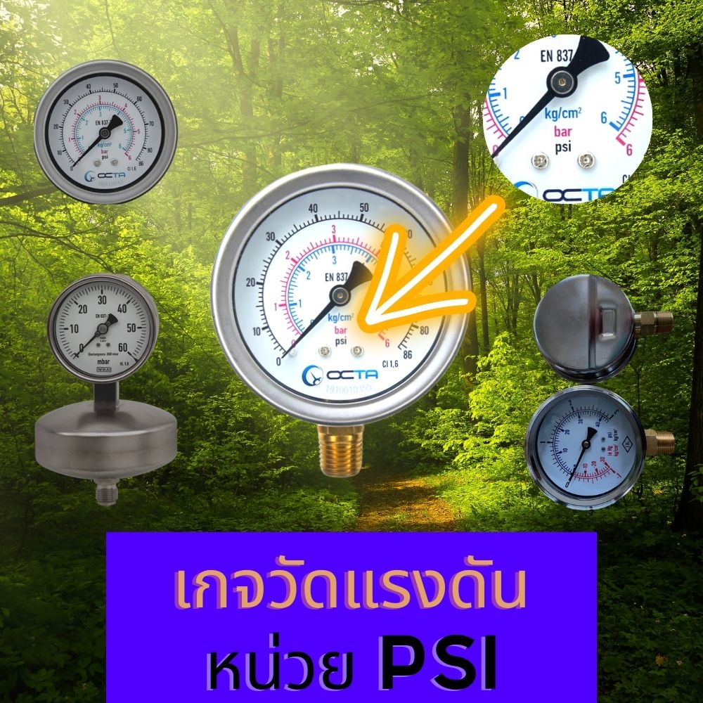 เกจวัดแรงดัน Psi-ความรู้ทั่วไป-pressure gauge psi